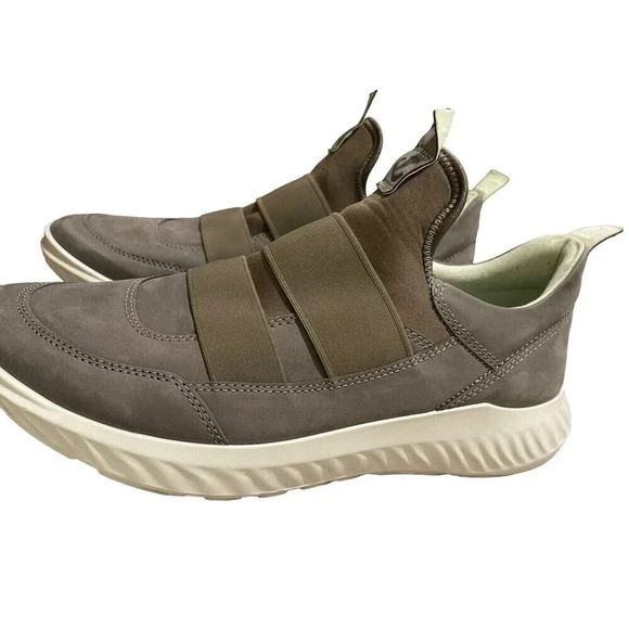 👟‎ ECCO Men’s Ath-1FTR Slip-On Sneakers Size 11.5 Gray Casual Comfort 🩶 - Picture 2 of 6